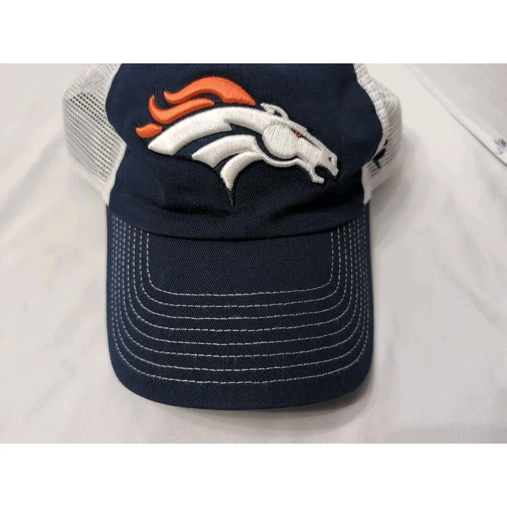DENVER BRONCOS Fanatics Trucker Mesh Snapback Hat/Cap Embroidered ONE SIZE ADJST